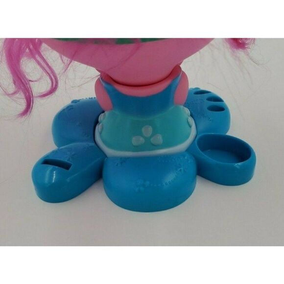 Troll Poppy Styling Station Head 12" Pink Hair Dreamworks Troll Movie - Picture 6 of 8